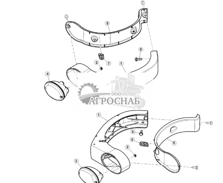 Освещение на передней стойке кабины - ST713698 457.jpg